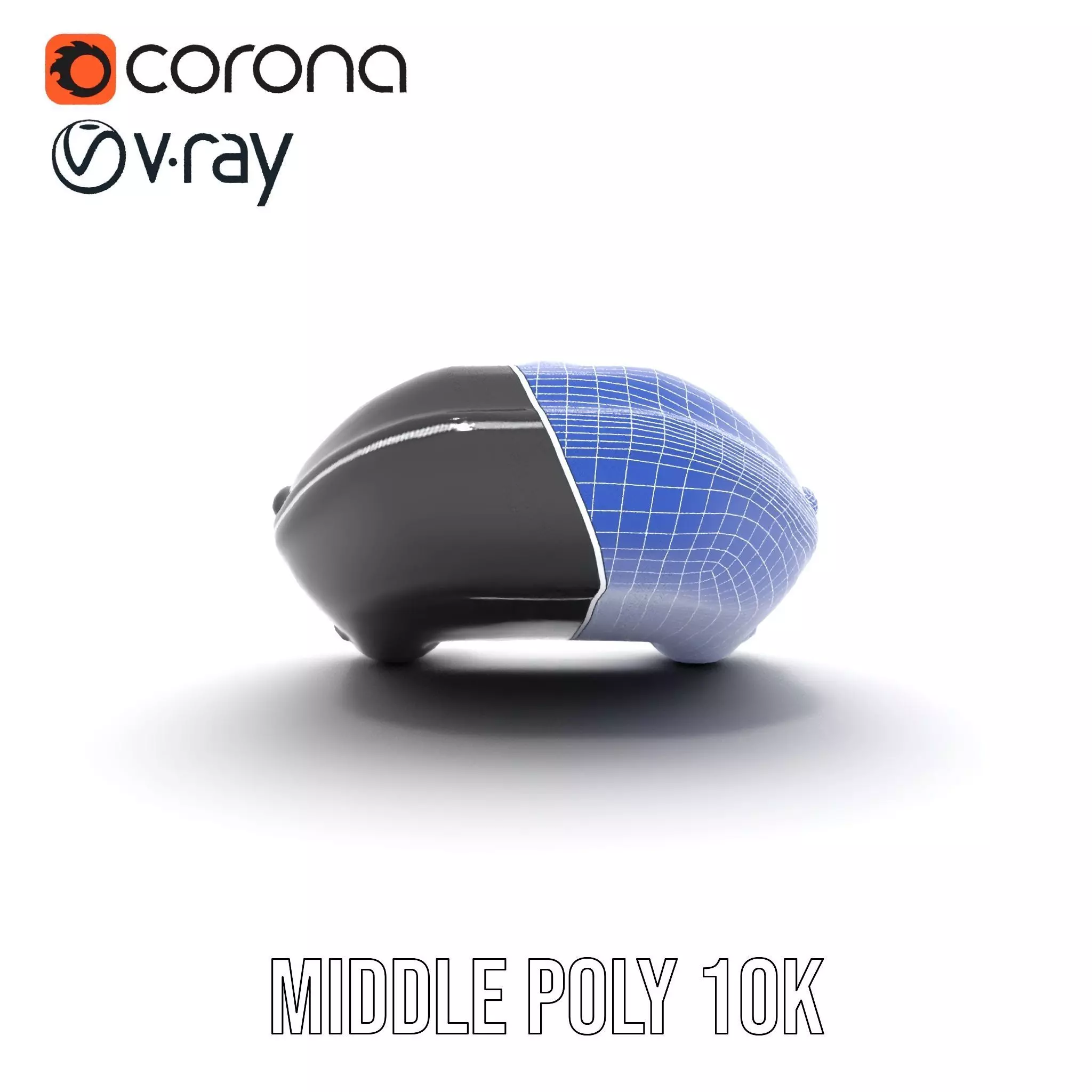 Sleek Black Raft model pack Low-poly 3D model_28