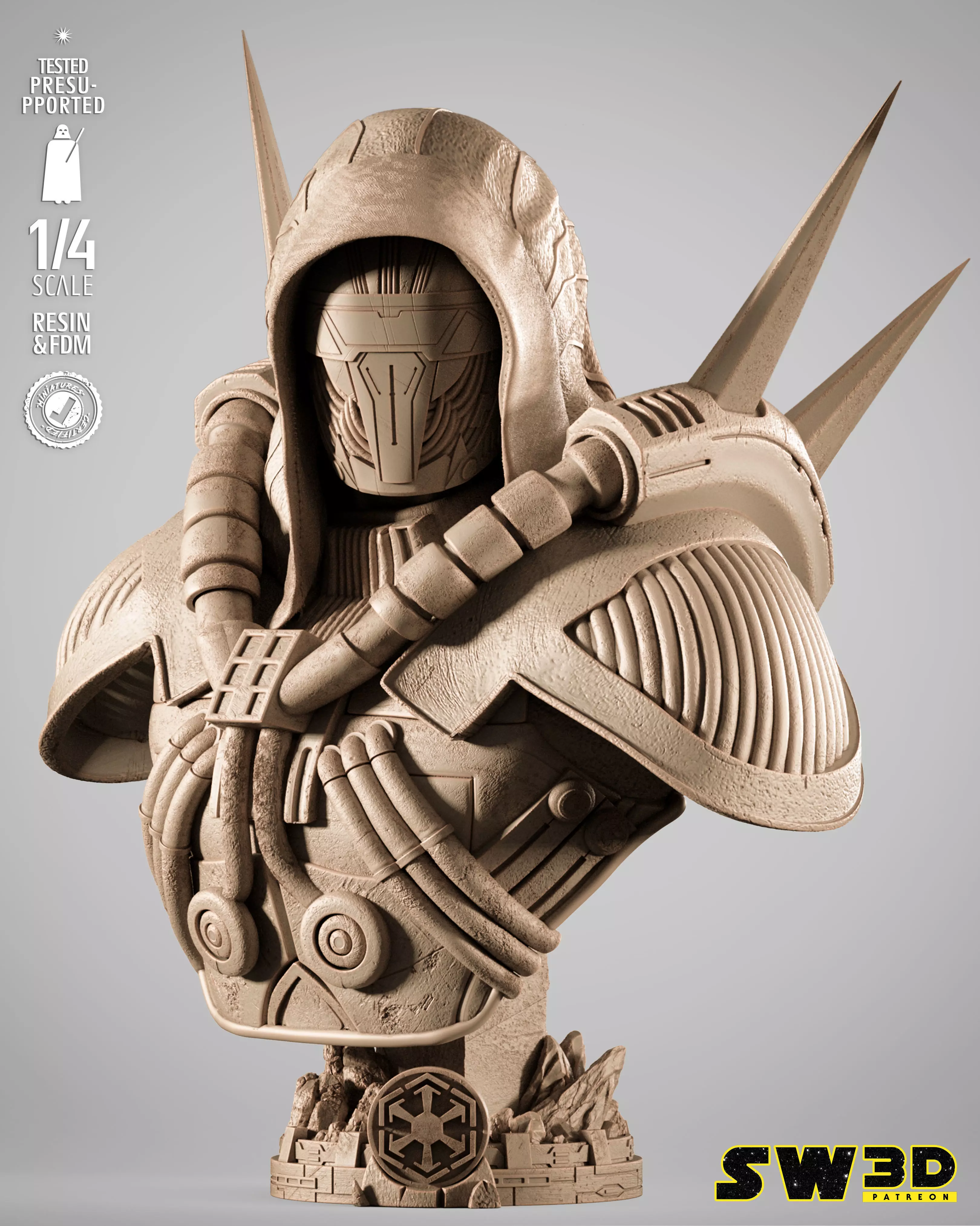 STAR WARS Darth Marr Portrait Bust 3D print model_43