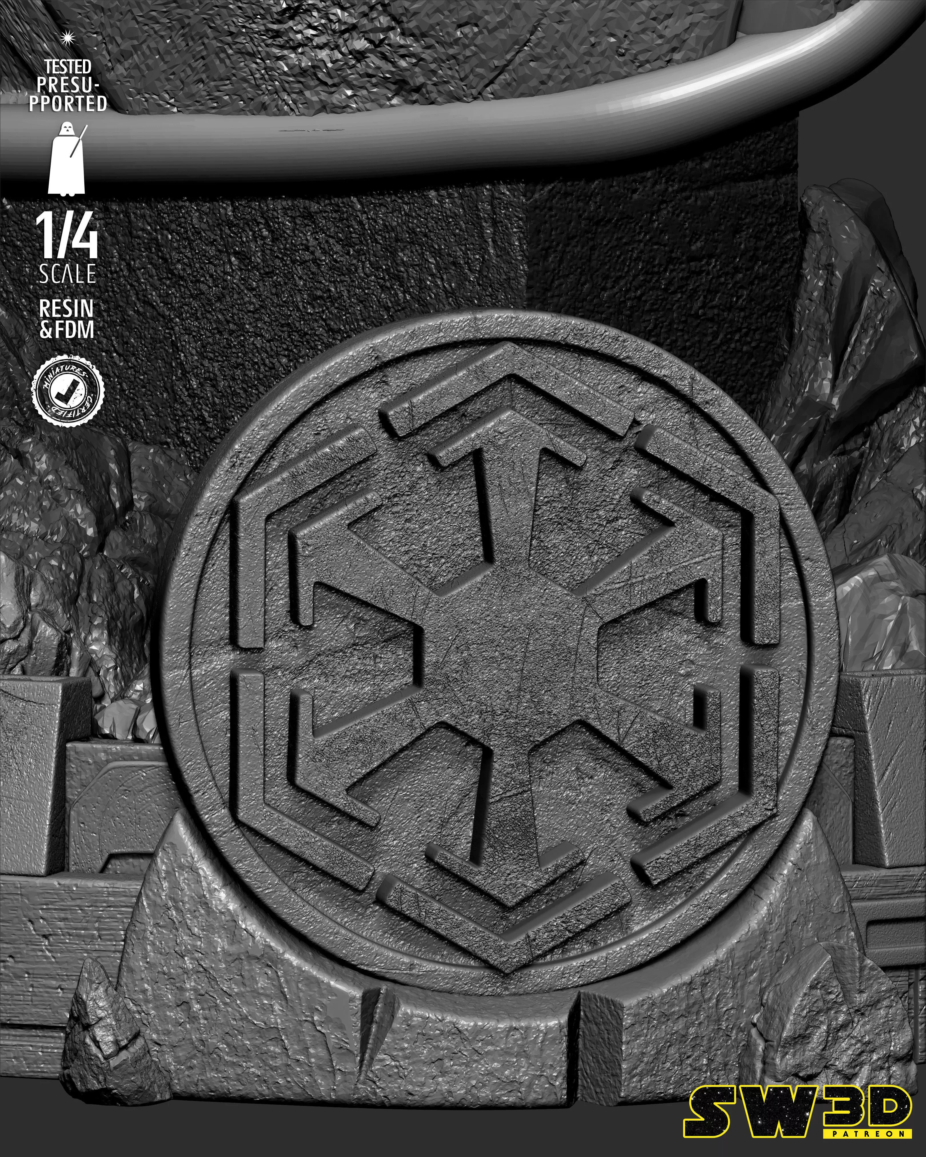 STAR WARS Darth Marr Portrait Bust 3D print model_29