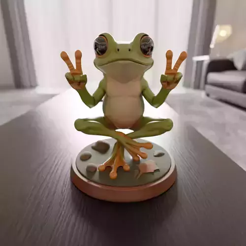 frog peace and love