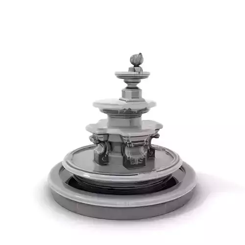 Elegant Marble Fountain model pack