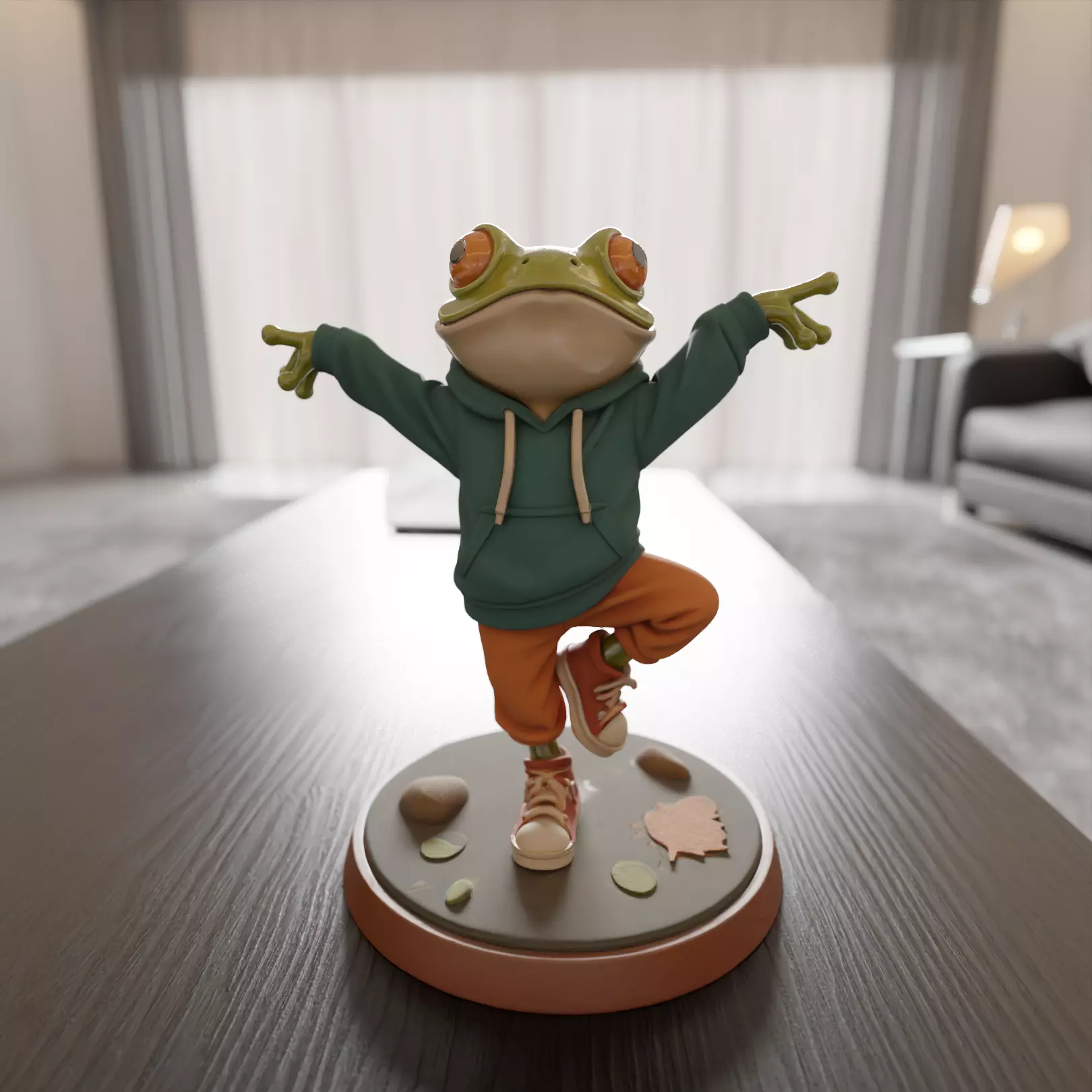 Frog san 3D print model_0