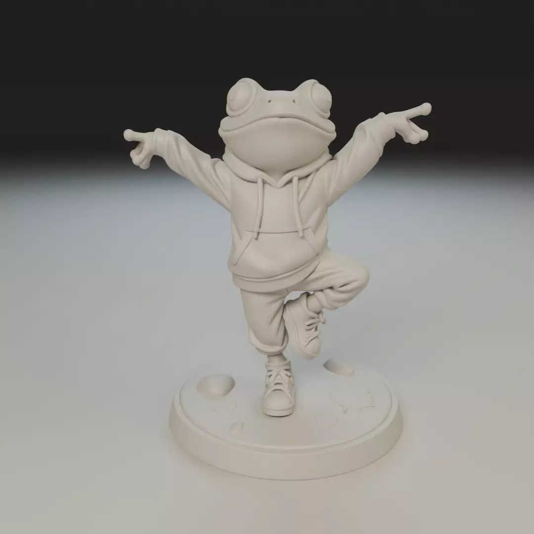 Frog san 3D print model_16