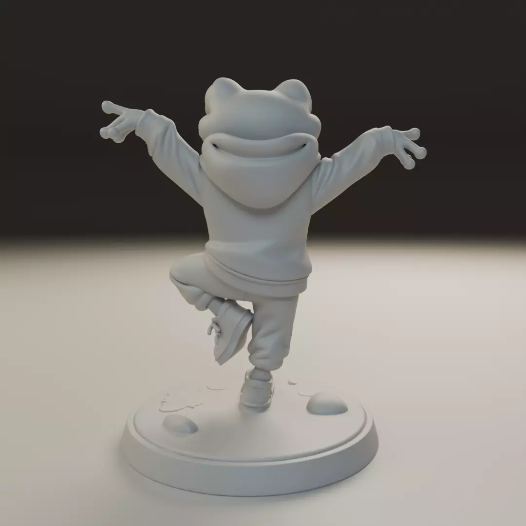 Frog san 3D print model_6