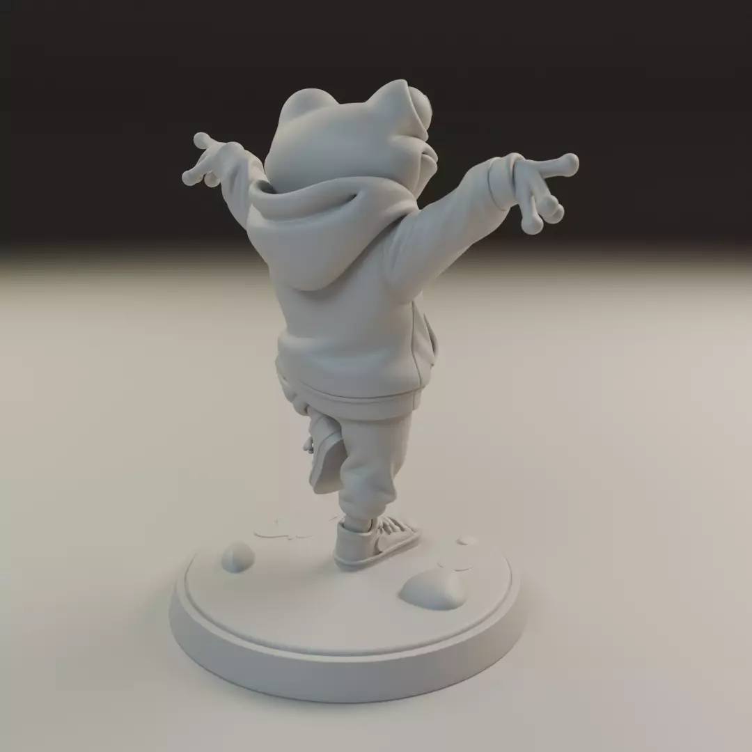 Frog san 3D print model_14