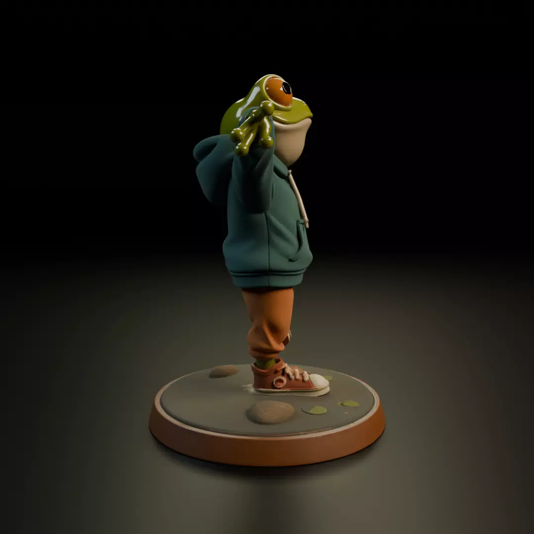 Frog san 3D print model_1