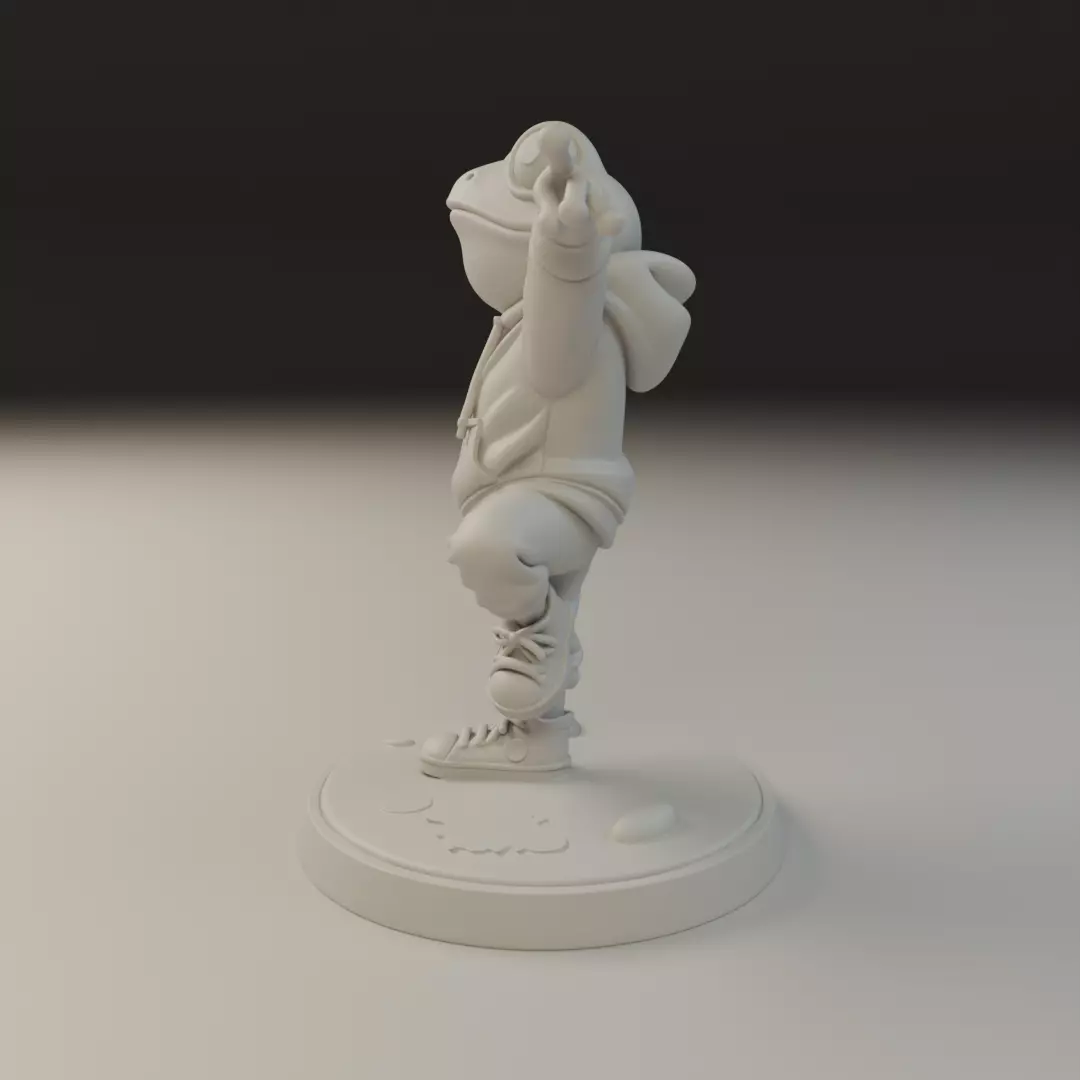 Frog san 3D print model_4