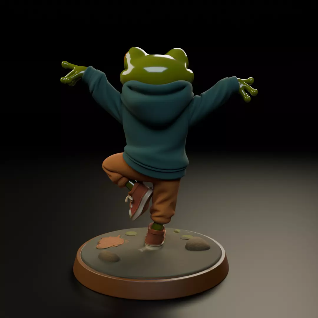 Frog san 3D print model_5