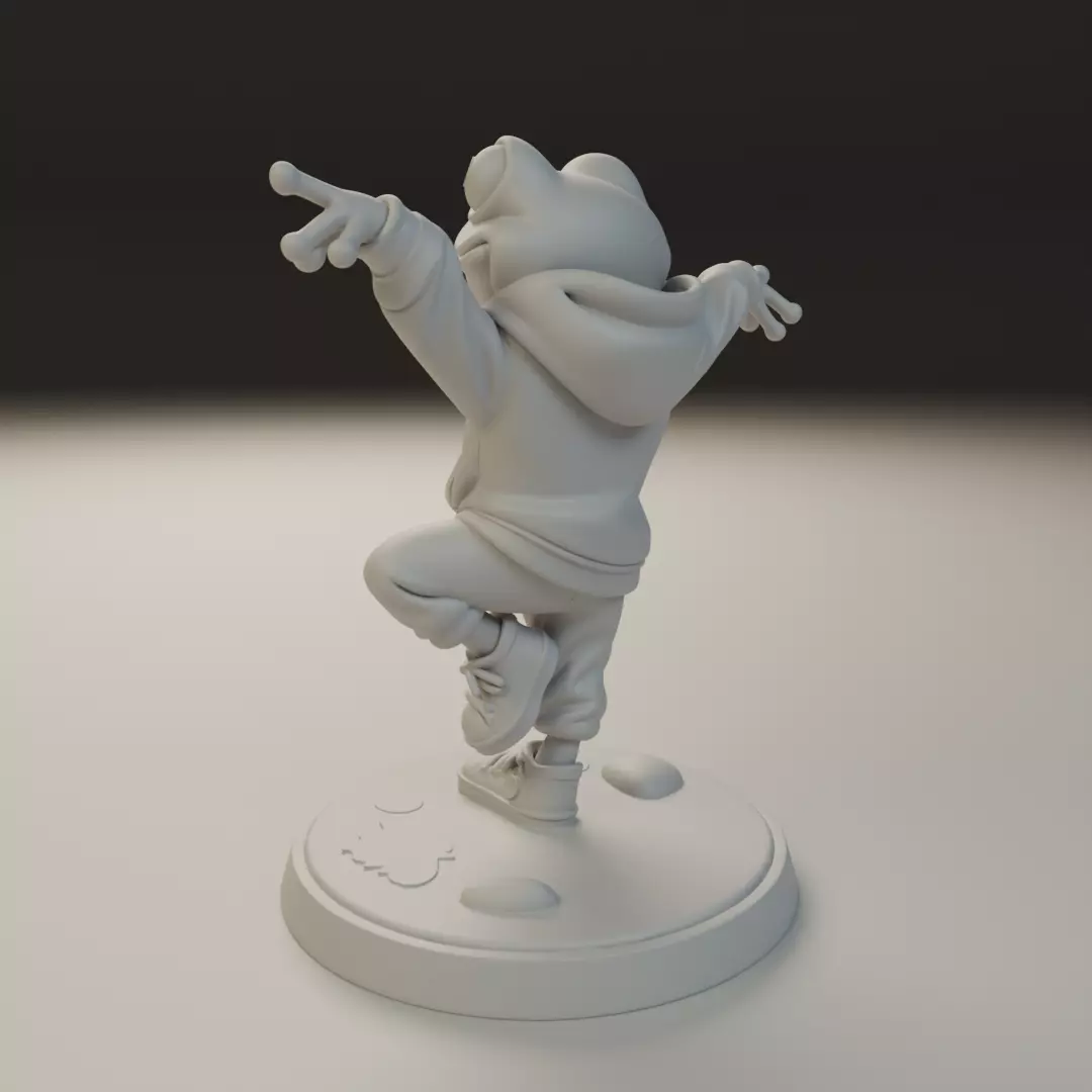 Frog san 3D print model_8