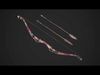 Medieval Wooden War Bow Archer Weapon Armory Low-poly 3D model_1