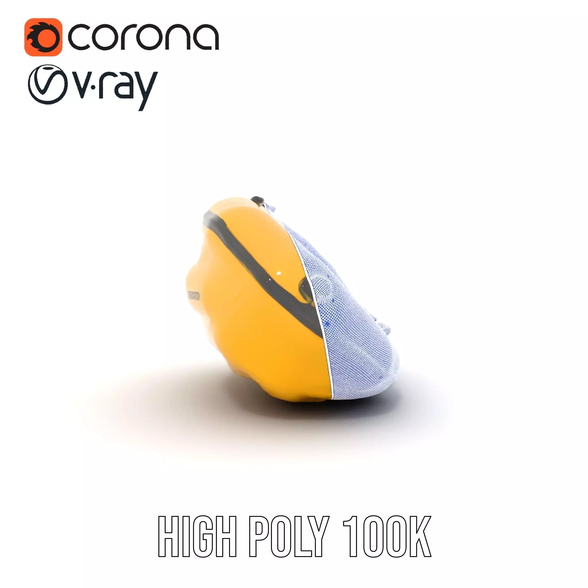 Vibrant Yellow Raft model pack Low-poly 3D model_34