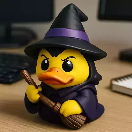 Rubber Duck - Witch - Halloween- 3D print