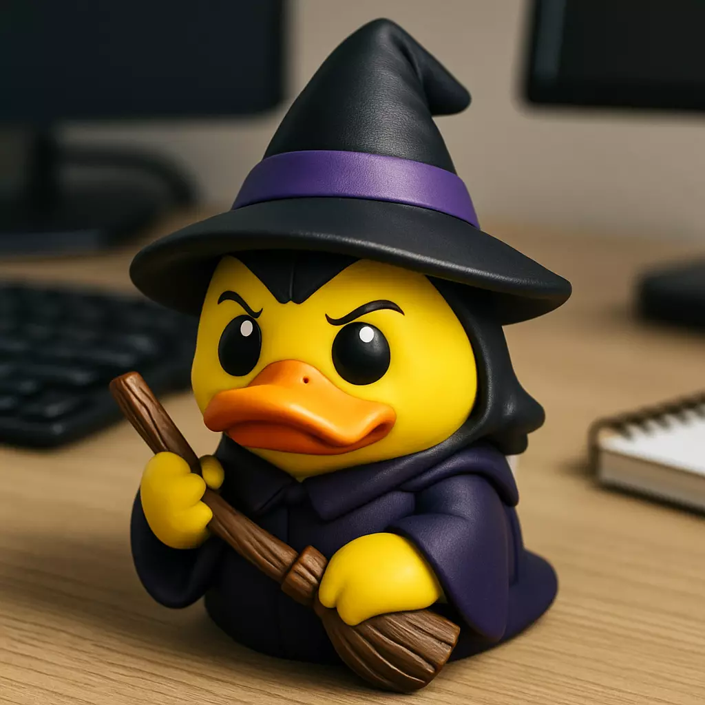 Rubber Duck - Witch - Halloween- 3D print 3D print model