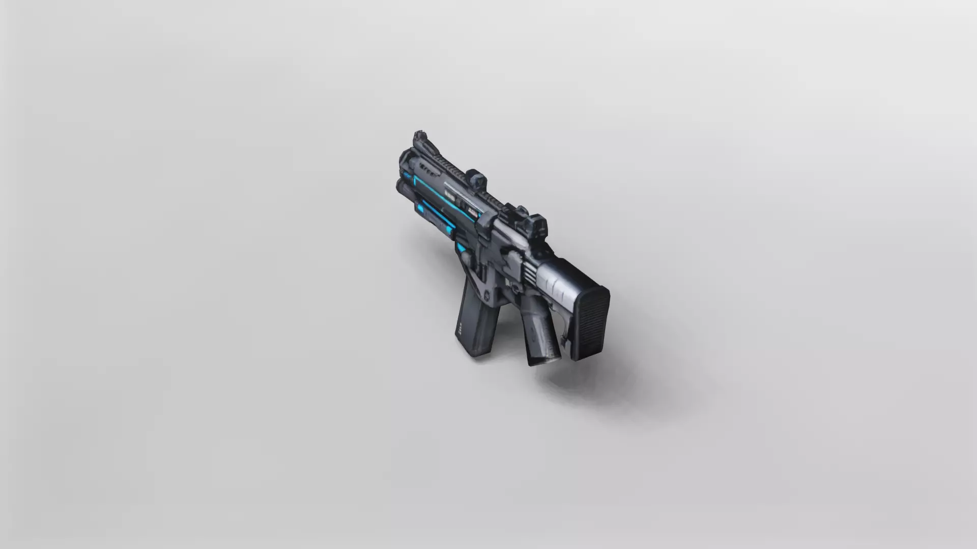 Futuristic Tactical Assault Rifle 3D Model 3D model_5