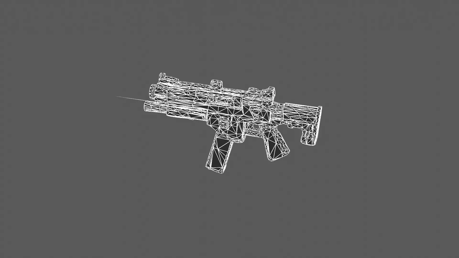 Futuristic Tactical Assault Rifle 3D Model 3D model_12