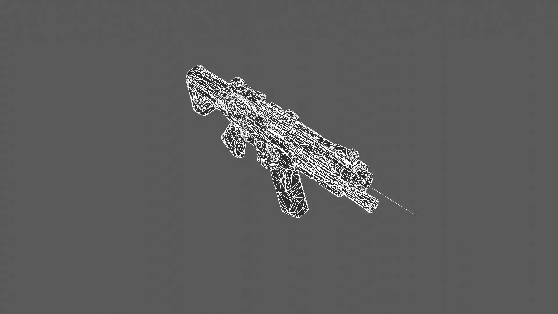 Futuristic Tactical Assault Rifle 3D Model 3D model_19