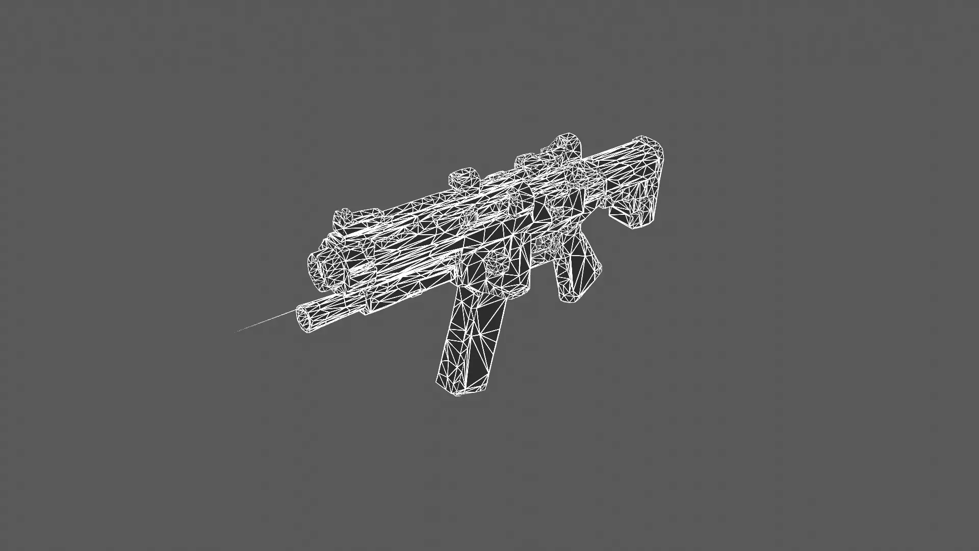 Futuristic Tactical Assault Rifle 3D Model 3D model_10