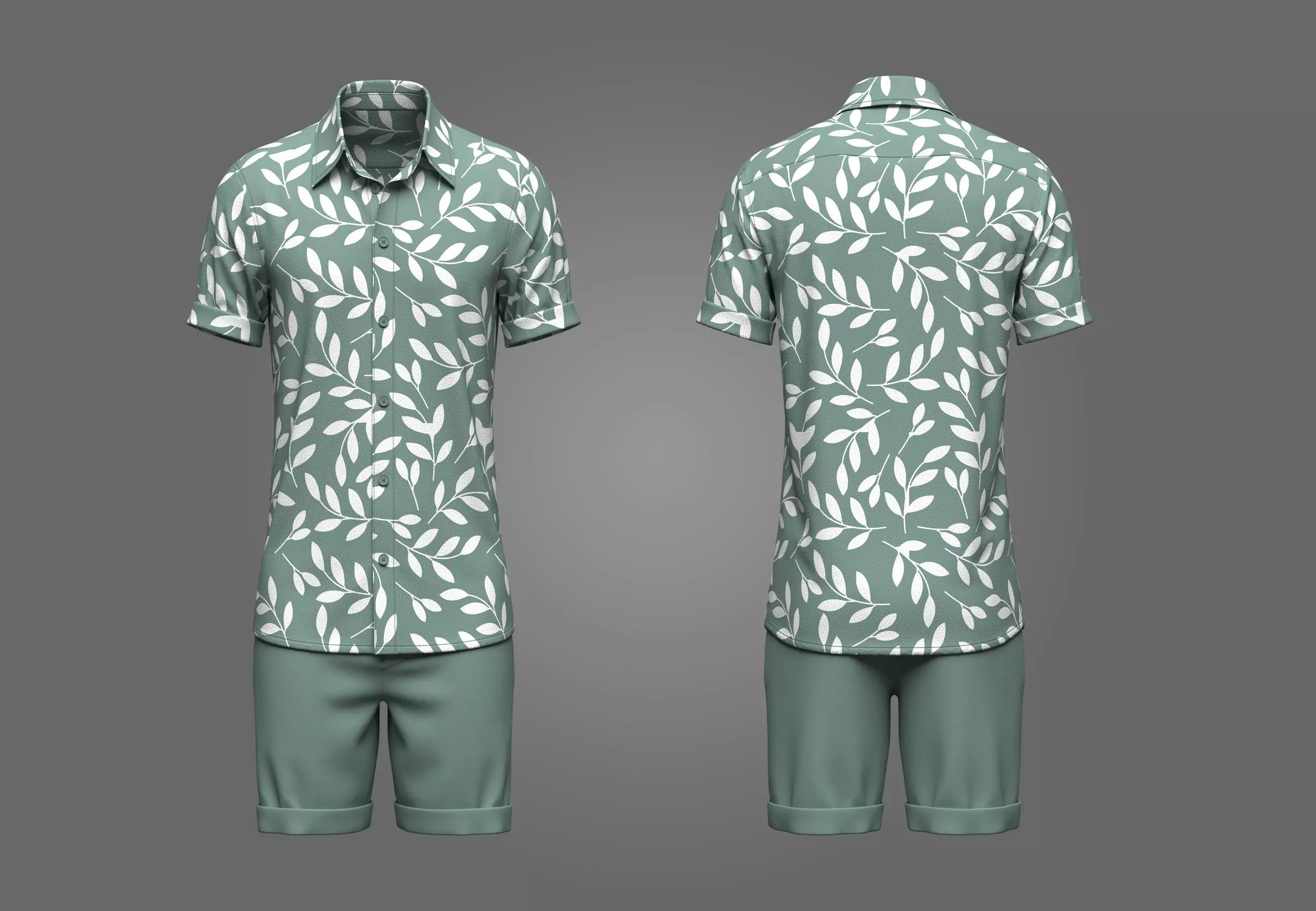 Mens Summer Outfit 3D model