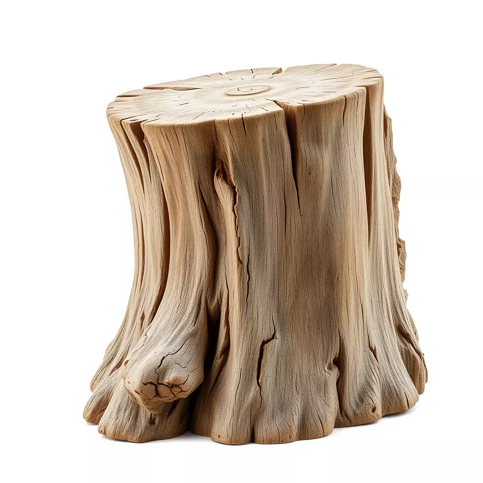 Rustic Wood Stump model pack Low-poly 3D model_3