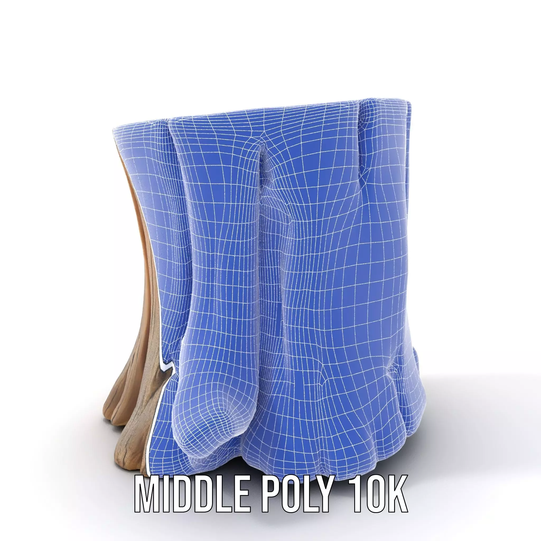 Rustic Wood Stump model pack Low-poly 3D model_6