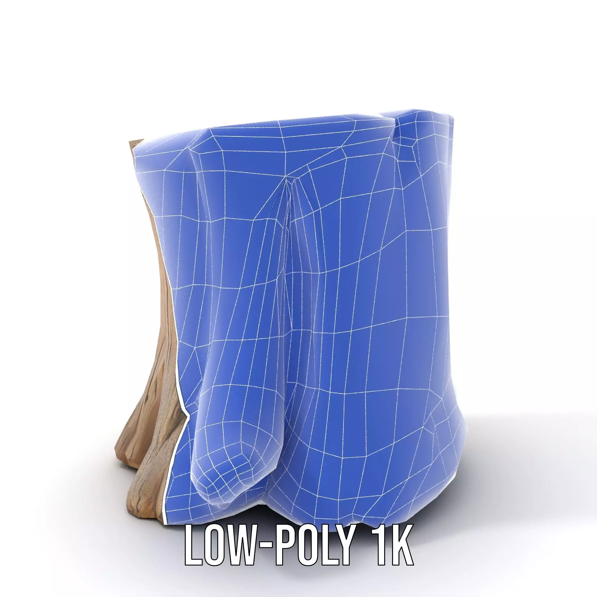 Rustic Wood Stump model pack Low-poly 3D model_18