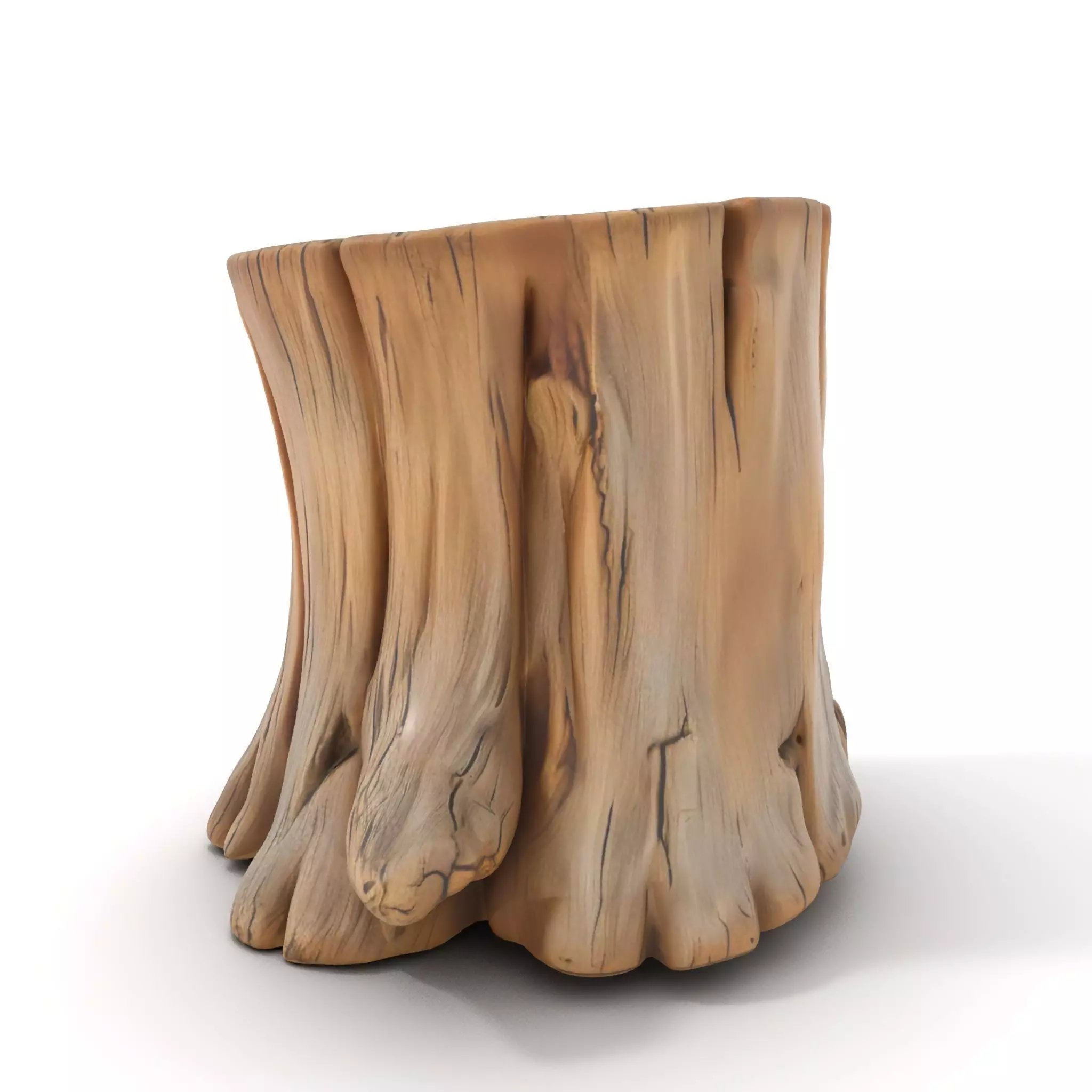 Rustic Wood Stump model pack Low-poly 3D model_0