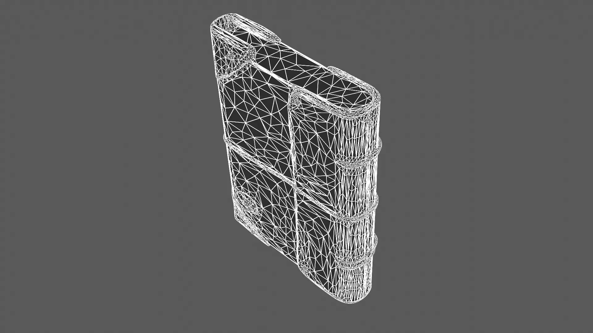 Elegant Leather and Canvas Journal Notebook 3D Model 3D model_9