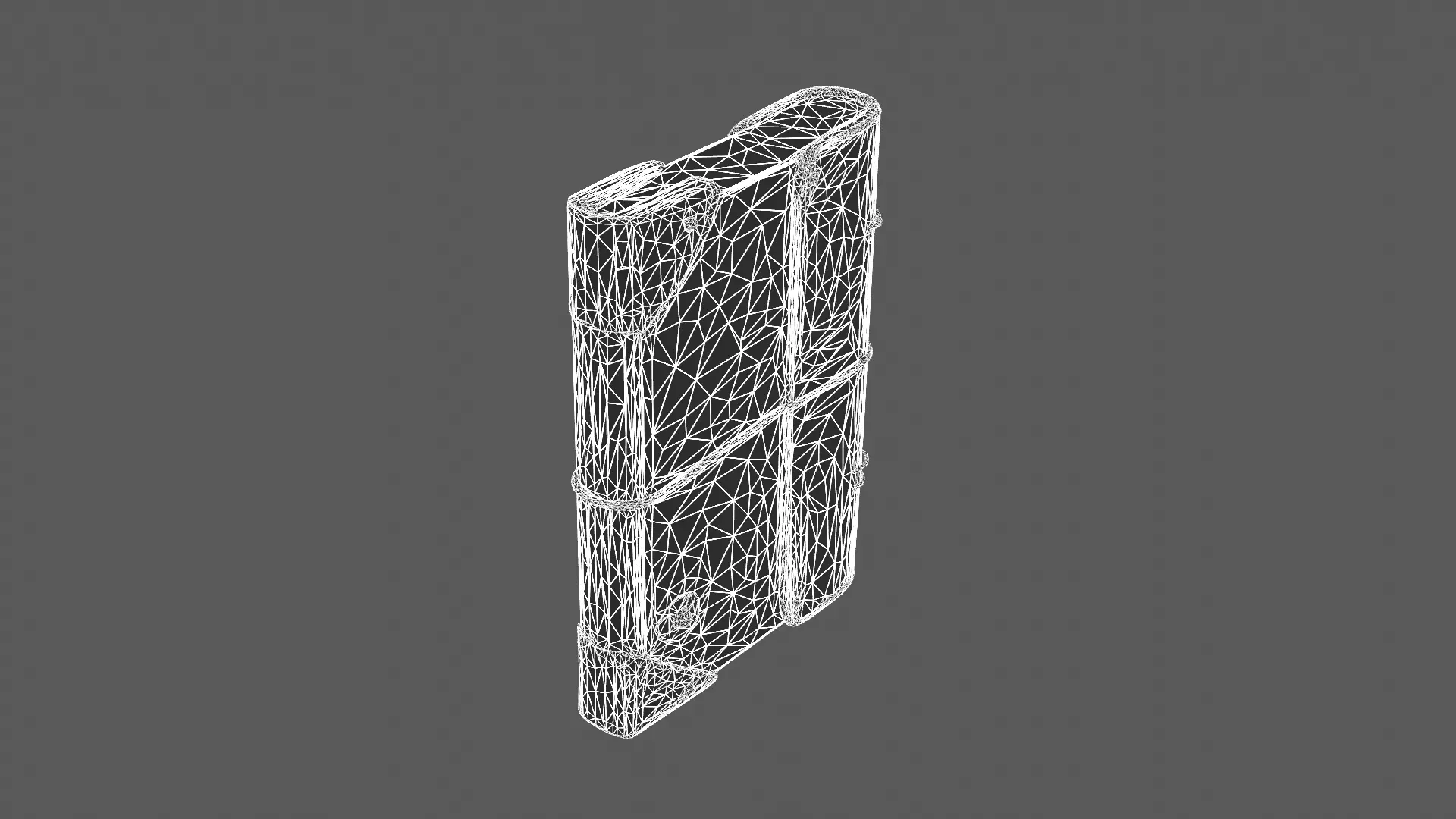 Elegant Leather and Canvas Journal Notebook 3D Model 3D model_8