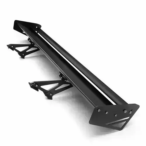 Black Carbon Fiber Rear Wing Car Spoiler 3D Model