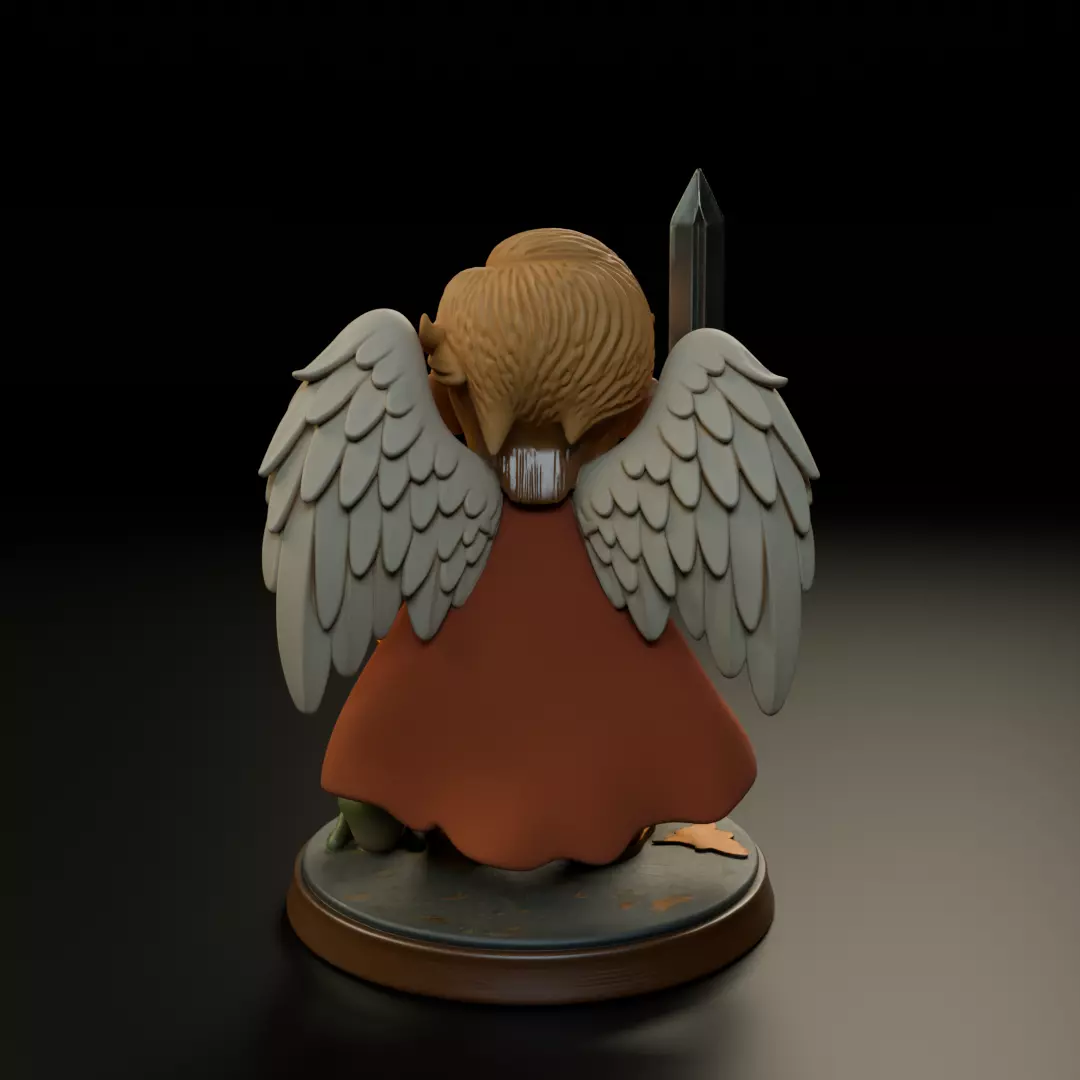 warrior angel 3D print model_5