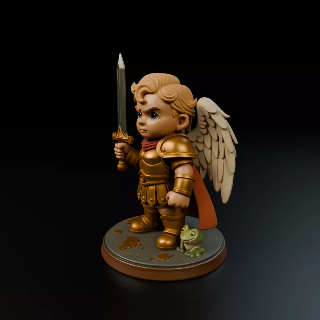 warrior angel 3D print model_9