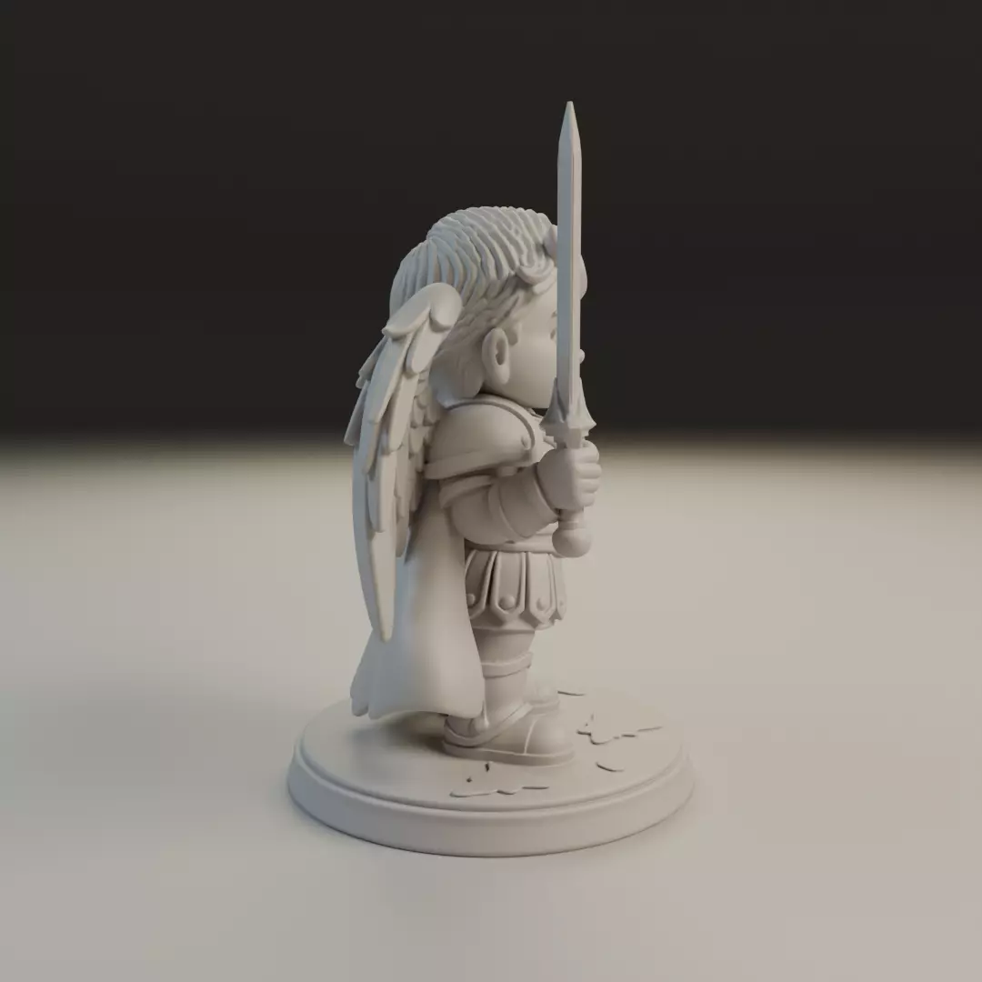 warrior angel 3D print model_2