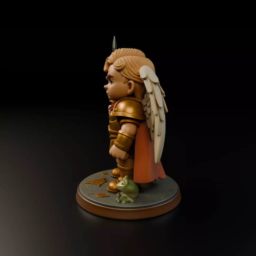 warrior angel 3D print model_3