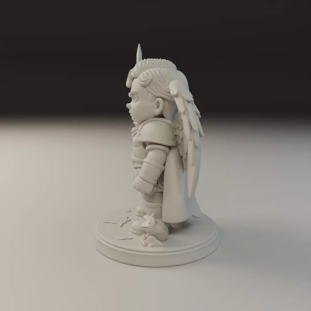 warrior angel 3D print model_4