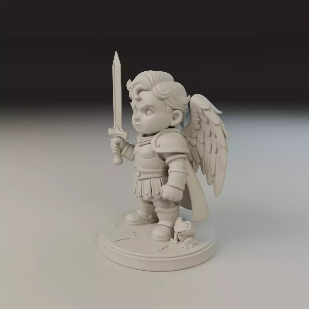warrior angel 3D print model_10