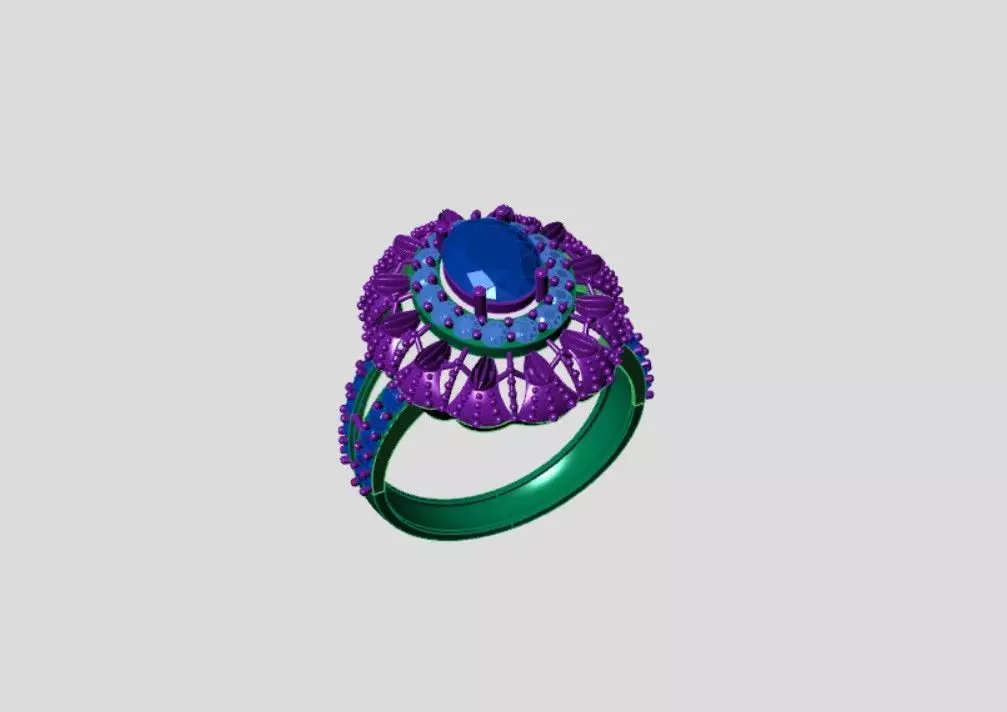 Rings 3D print model_2