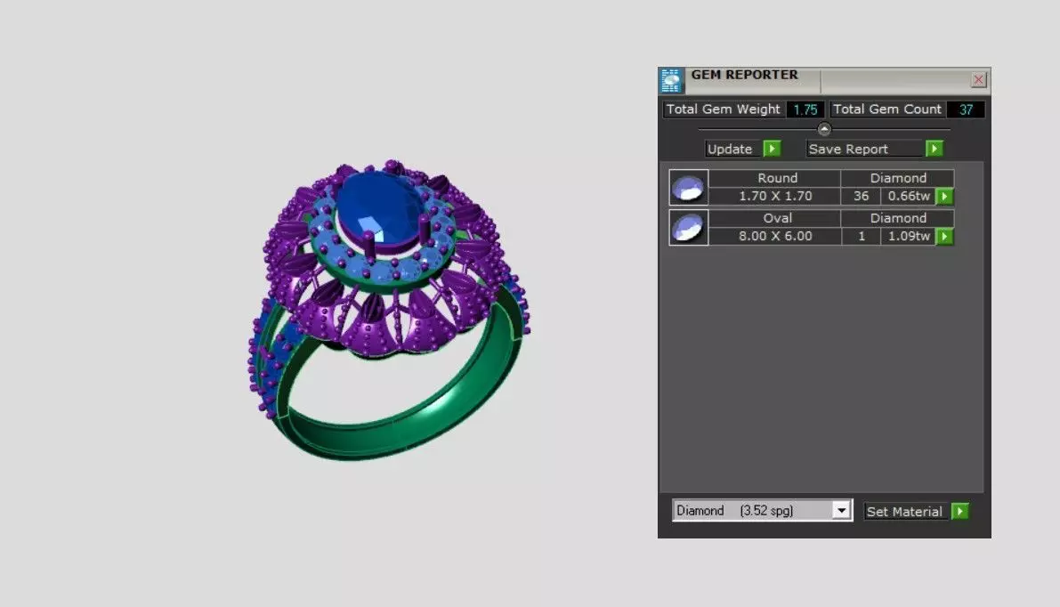 Rings 3D print model_3