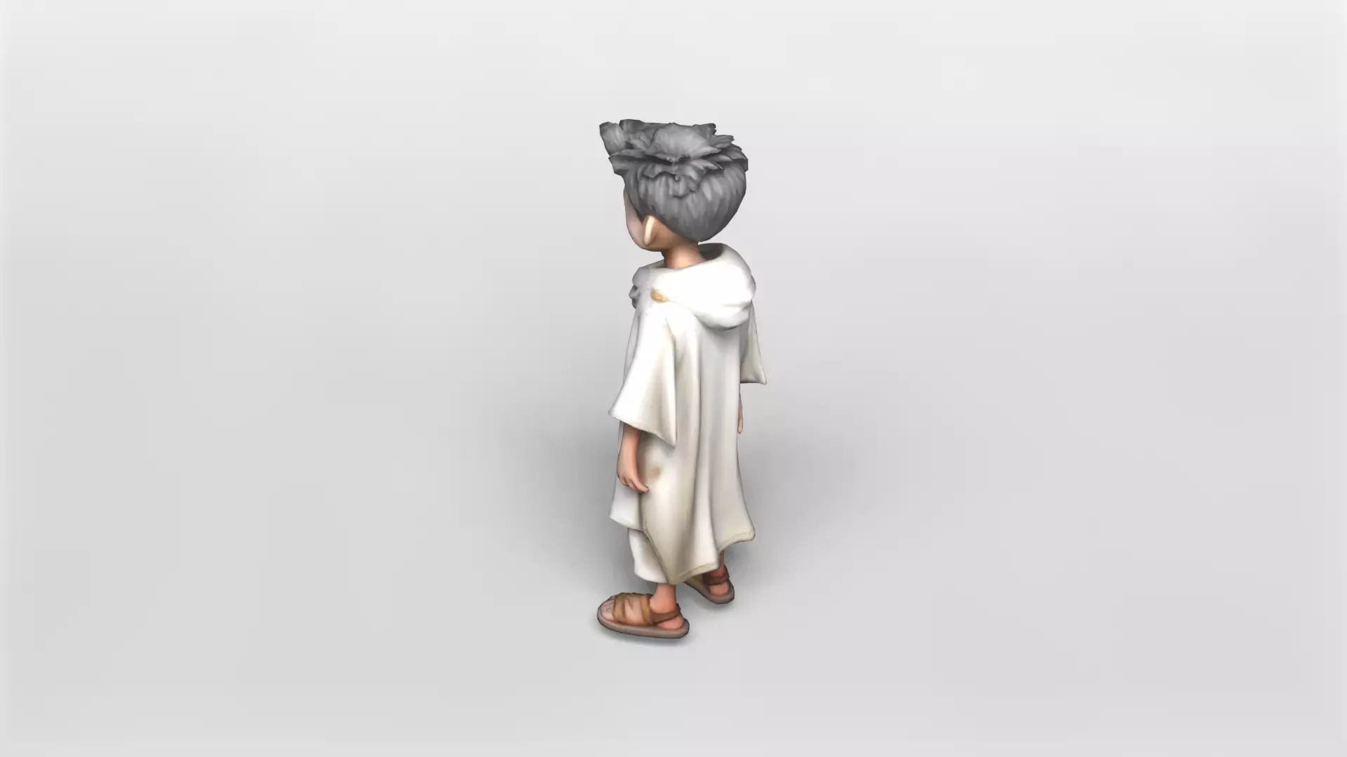 Stylized Young Boy Character 3D Model 3D model_3