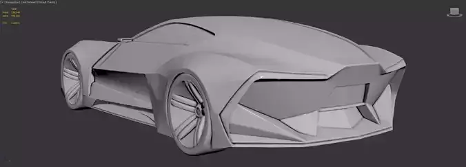 AI-Generated Concept Car - model 5 3D model 4