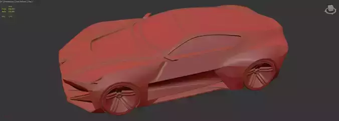AI-Generated Concept Car - model 5 3D model 3