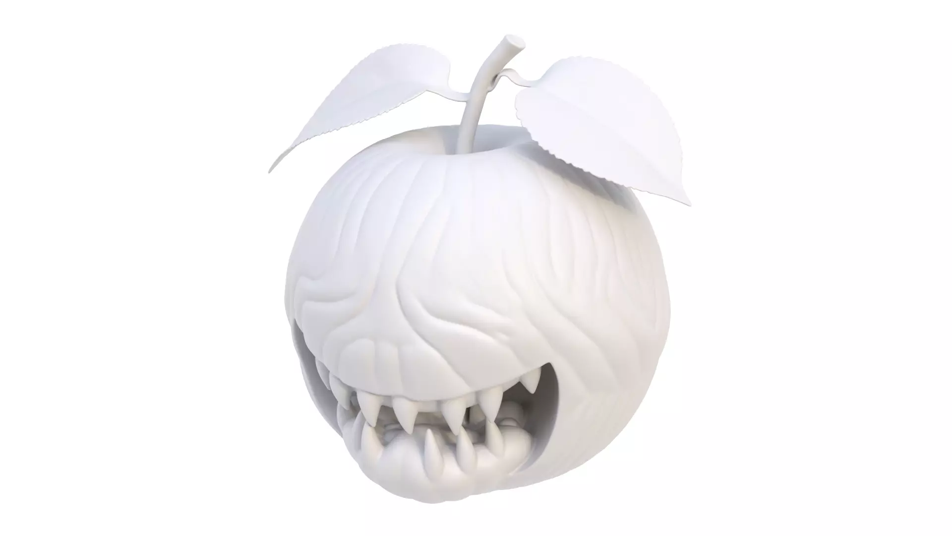 Halloween apple 03 3D model_0