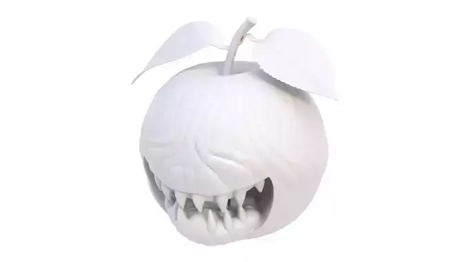 Halloween apple 03 3D model