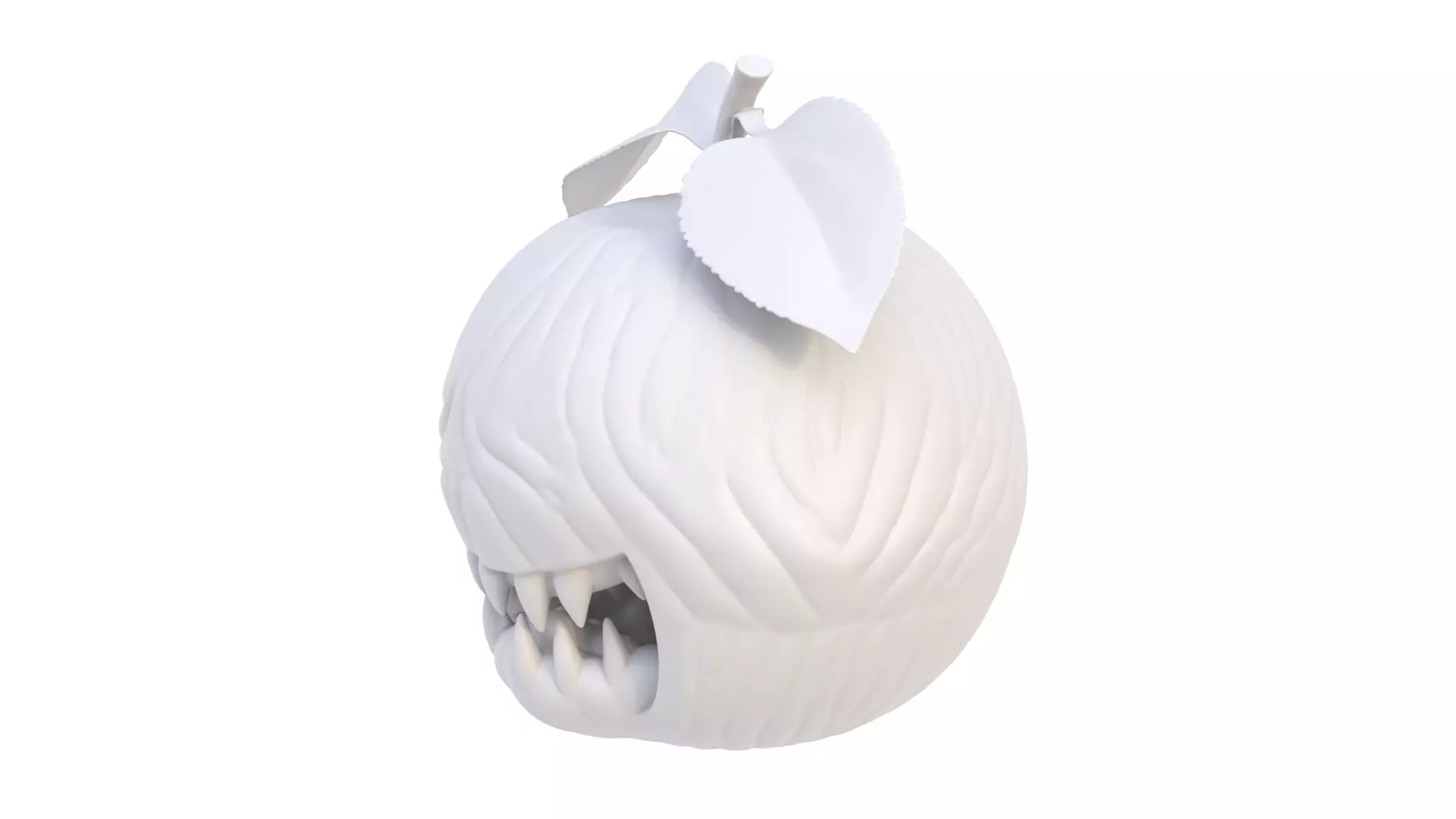 Halloween apple 03 3D model_2