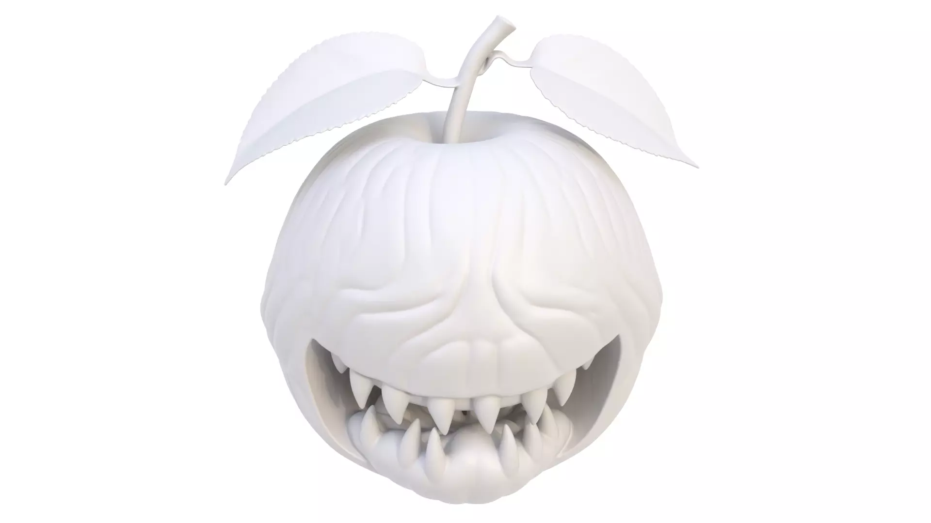 Halloween apple 03 3D model_7