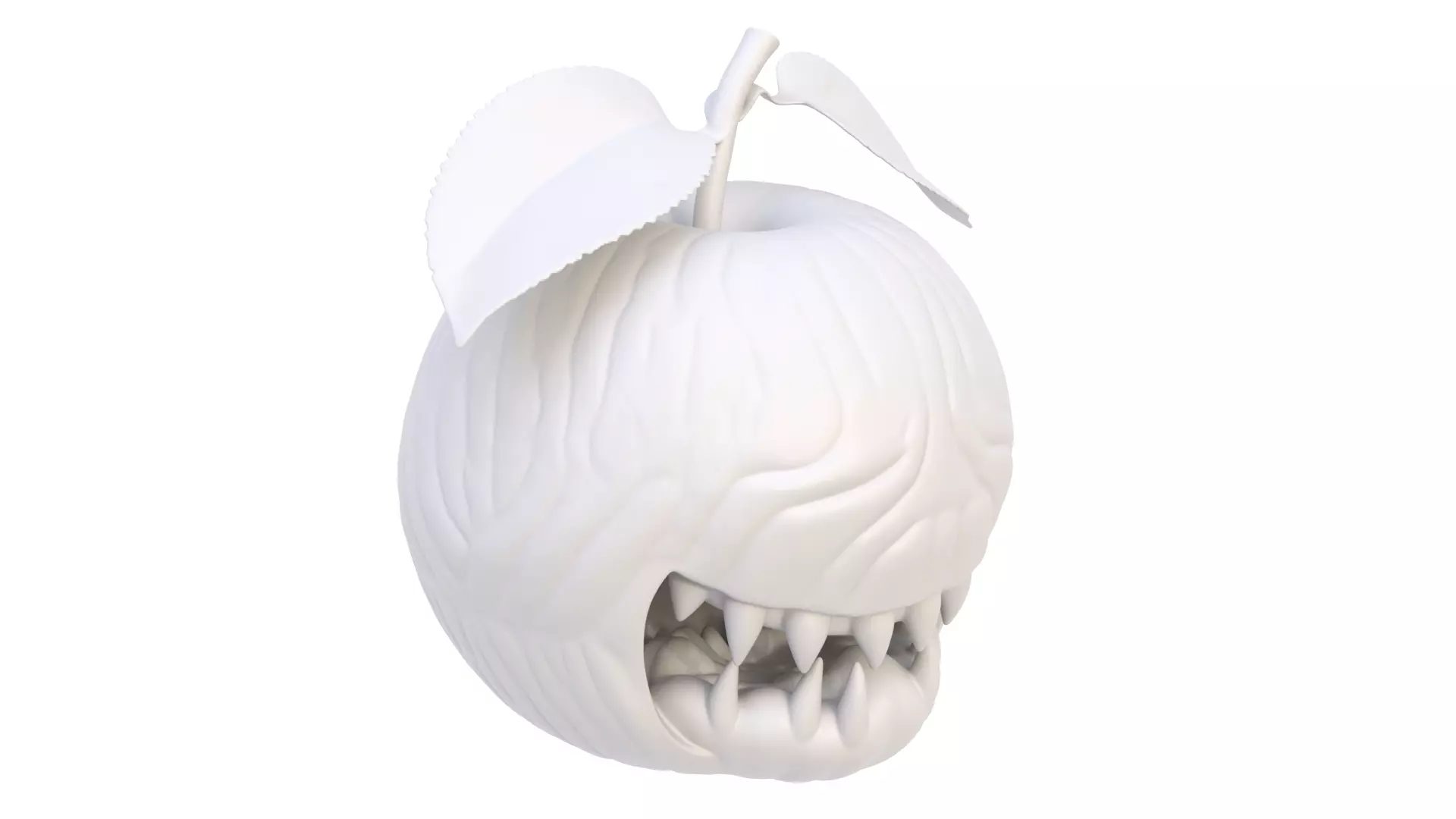 Halloween apple 03 3D model_6