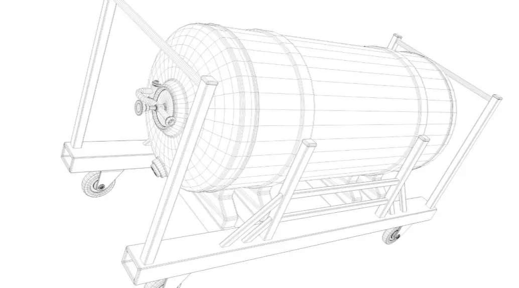 Beer Storage Tank 3D model_6