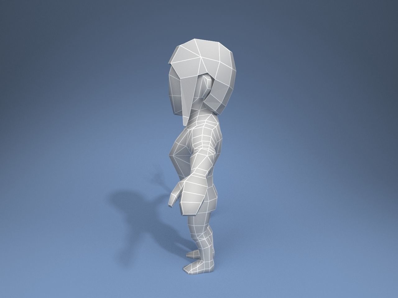 Medieval character peasant 3 Low-poly 3D model_10