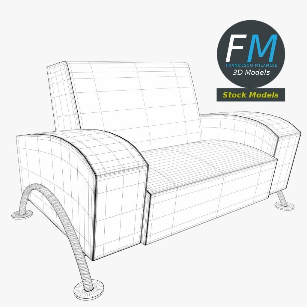 Armchair 3 3D model_7