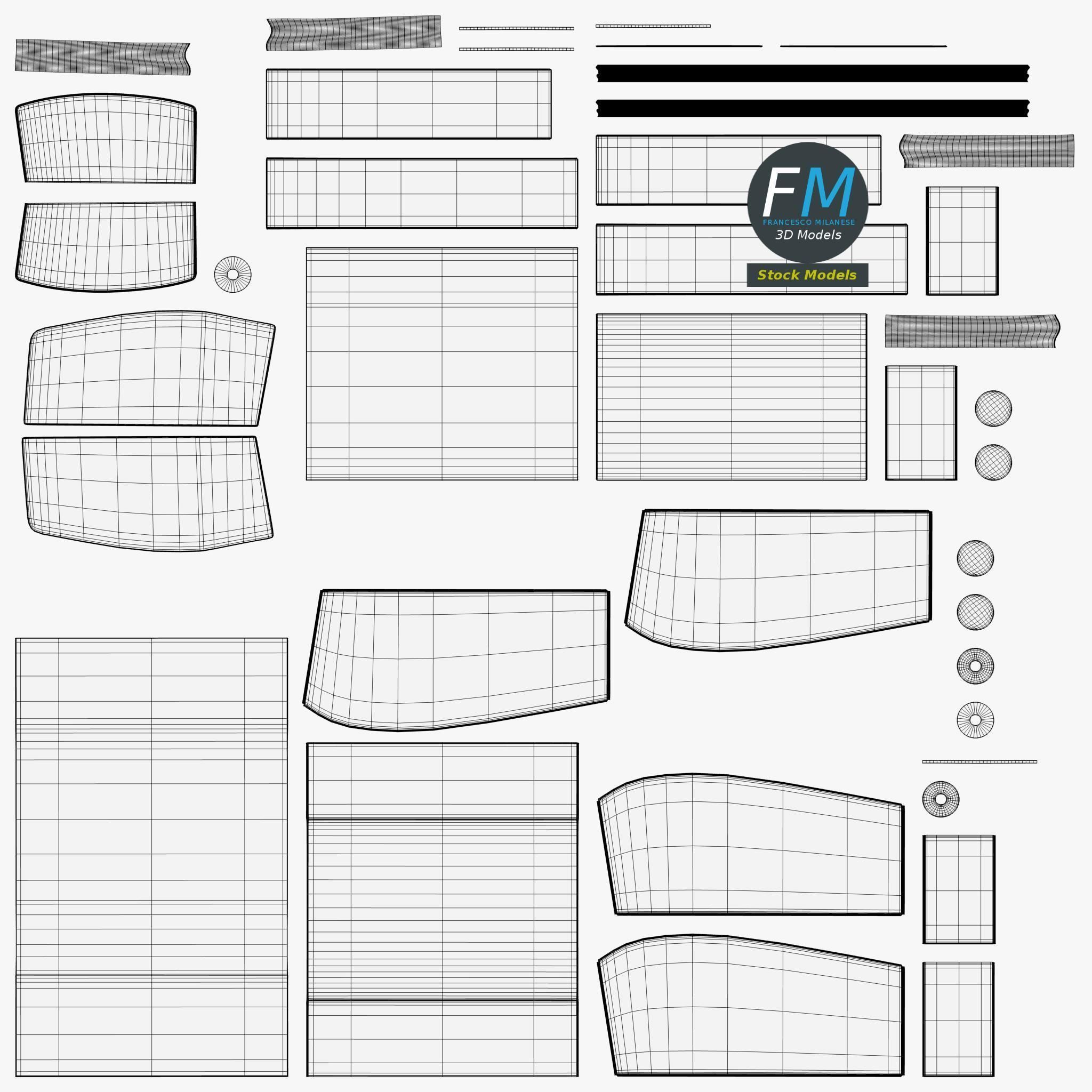 Armchair 3 3D model_11