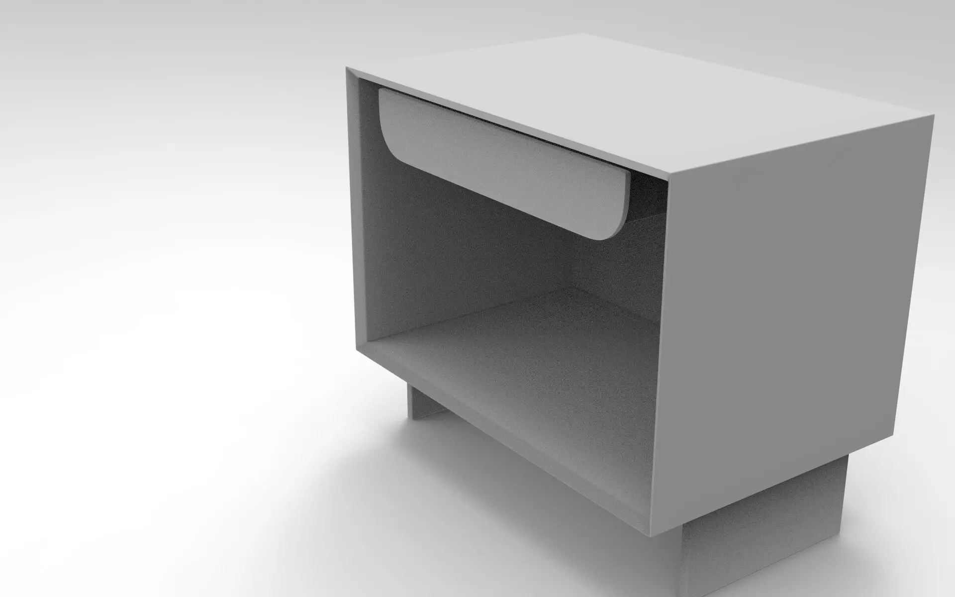 Poff Sideboard Low-poly 3D model_8